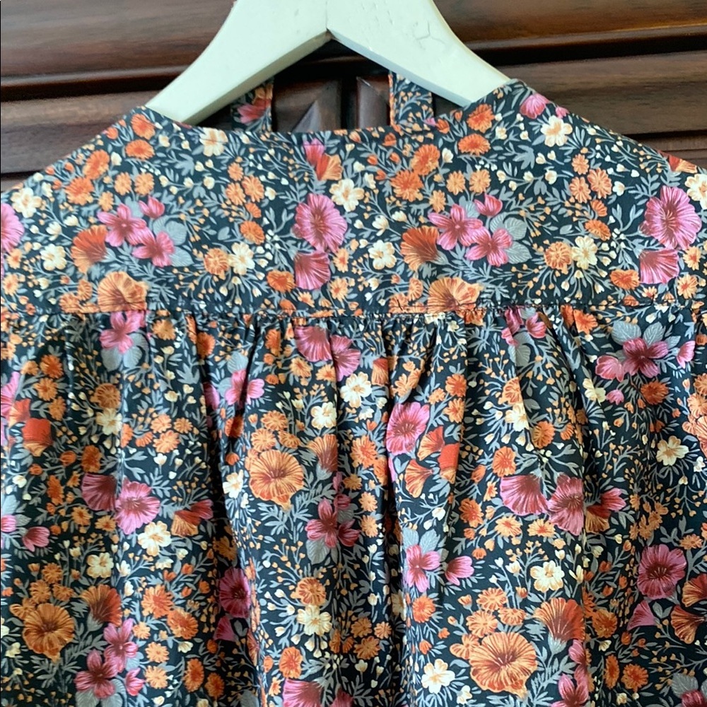 Vintage - Pink and Black Buttoned Midi Dress Flared Short Sleeve - Picture 6 of 8